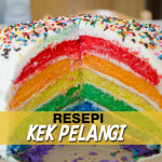 Resepi Kek Pelangi  Kukus Senang & Sedap