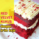 Red Velvet Kukus Dengan Krim Keju